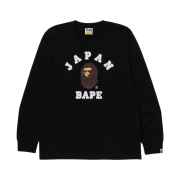BAPE Japan College City L/S T-Shirt Black