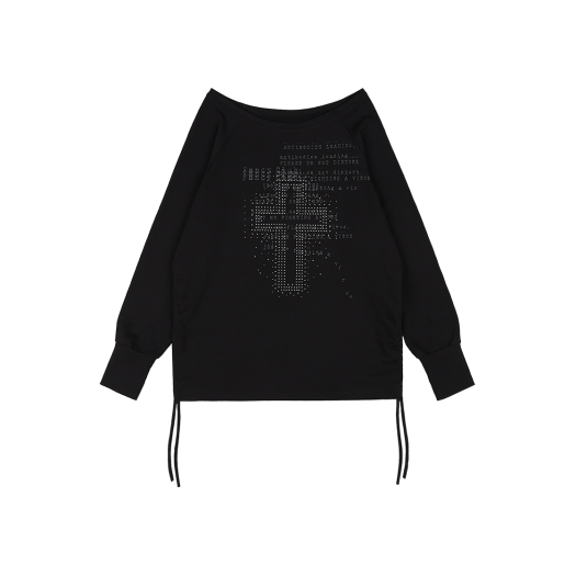 팬시클럽 3-WAY 도트 레이어드 롱슬리브 그레이 | FANCY CLUB