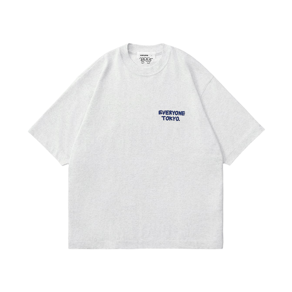- everyone J.30000 Logo Short Sleeve T-Shirt Ash
