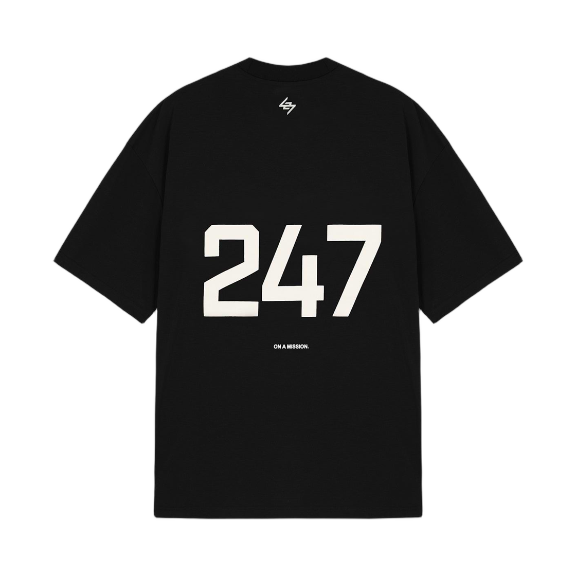 247리프레젠트 247 오버사이즈드 티셔츠 젯 블랙(247represent 247 Oversized T-Shirt Jet Black) - 1