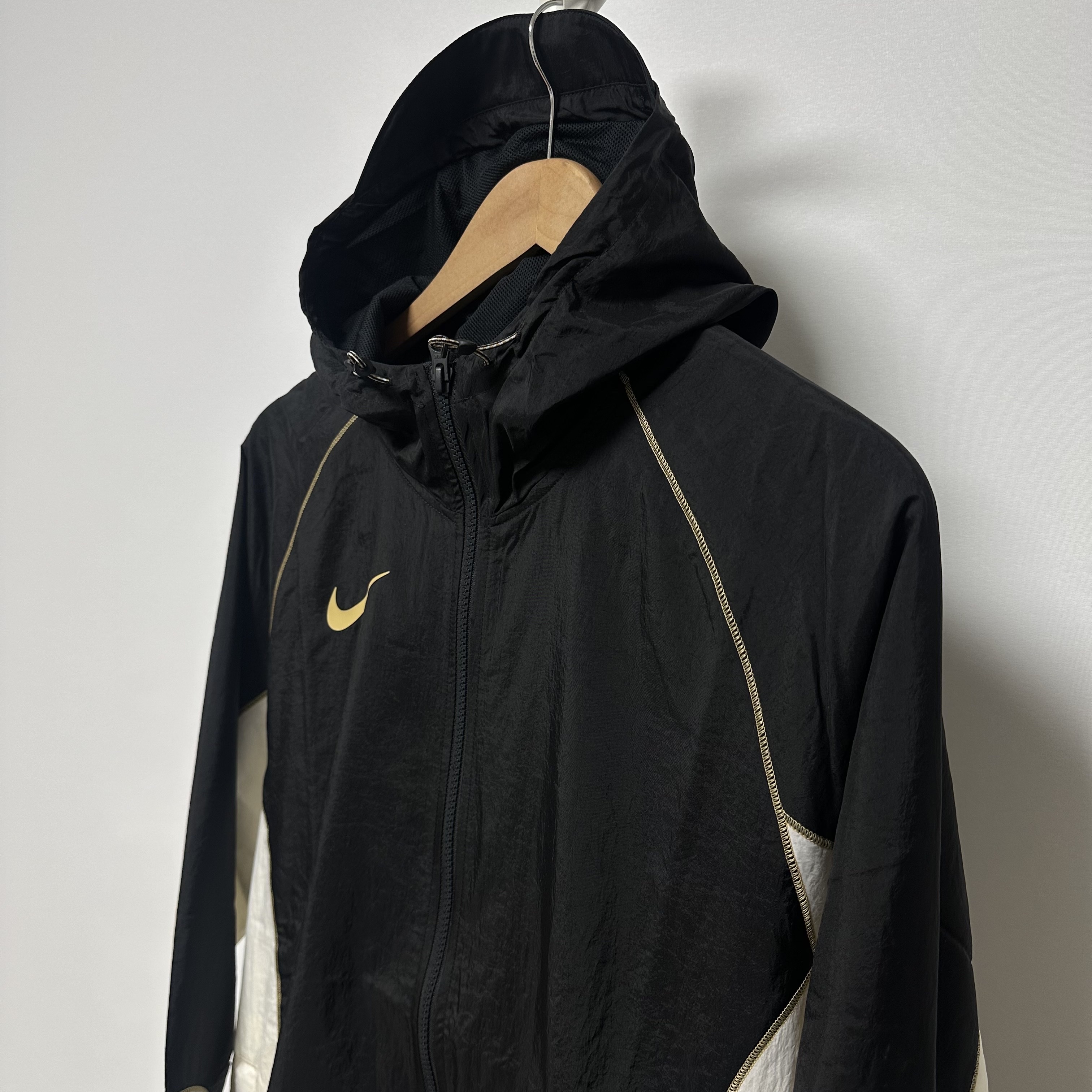 Nike Strike+ Repel Hooded Football Jacket Black Pale Ivory - Asia 착용 스타일 - 2