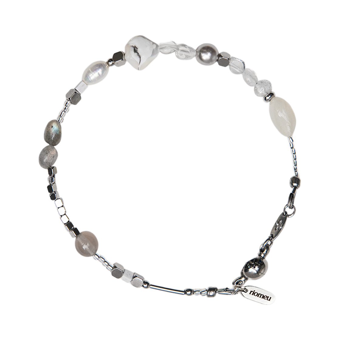리오므 레브라도라이트 그레이 팔찌(Riomeu Labradorite Gray Bracelet)