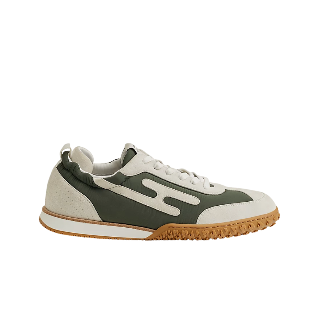 에르메스 제트 스니커즈 테크니컬 캔버스 스웨이드 고트스킨 & 베르 포레 블랑(Hermes Jet Sneakers Technical Canvas Suede Goatskin & Vert Foret Blanc) - 1