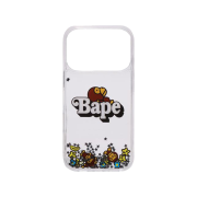BAPE Baby Milo Glitter iPhone 17 Pro Case Clear