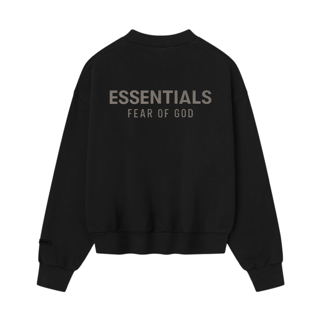 - Essentials Classic Fleece Crewneck Jet Black - 25SS