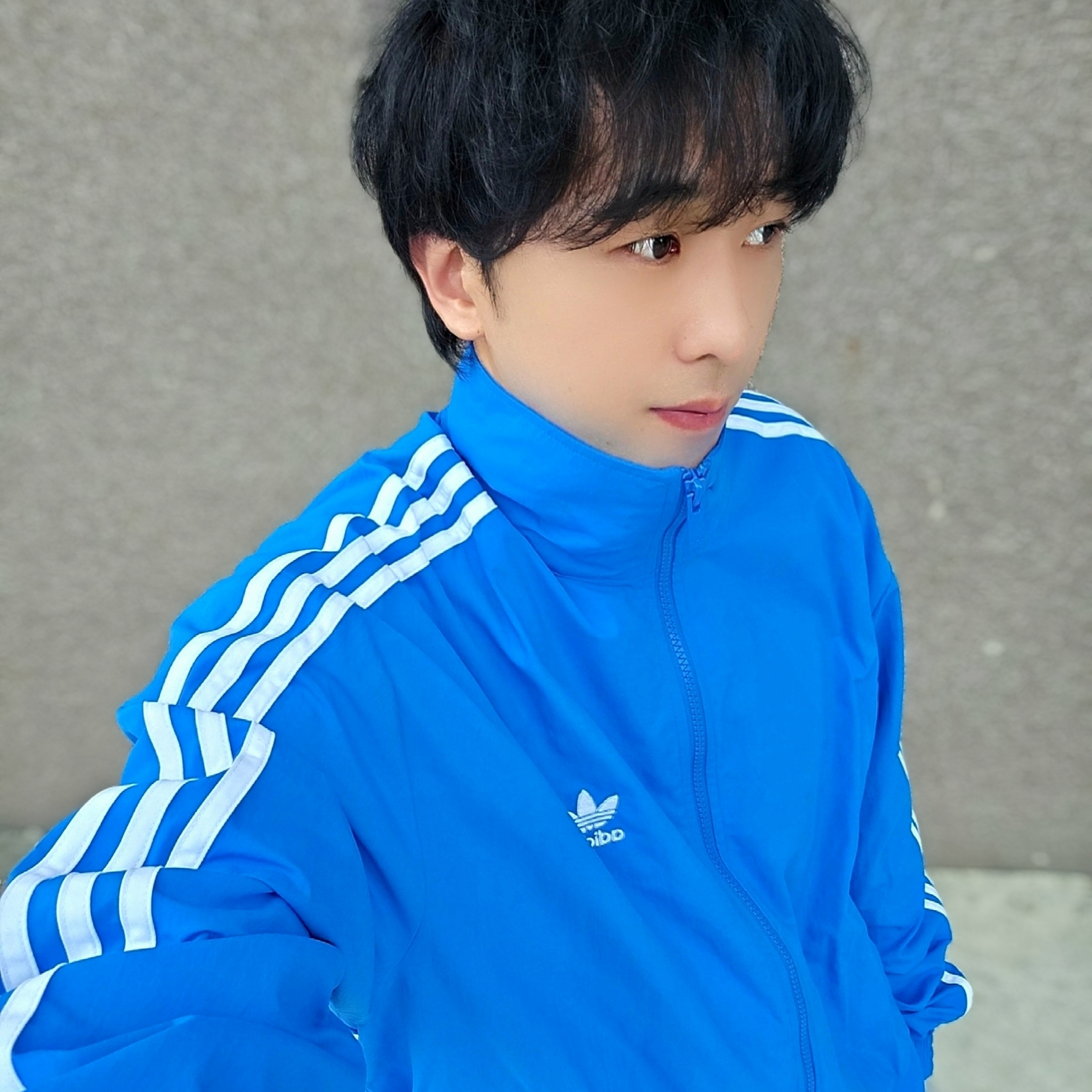 Adidas Adicolor Woven Firebird Track Top Blue Bird  - KR Sizing, Adidas Adicolor Woven Firebird Track Top Blue Bird  - US Sizing 착용 스타일