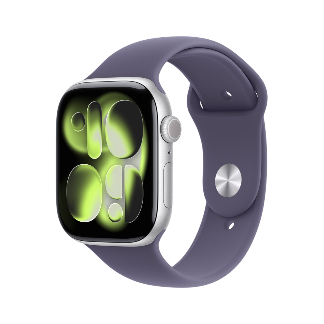 애플 워치 11 46mm GPS 실버 알루미늄 케이스 스포츠 밴드 M/L 퍼플 포그 (국내 정식 발매 제품)(Apple Watch Series 11 46mm GPS Silver Aluminum Case with Sport Band M/L Purple Fog (Korean Ver.)) - 1