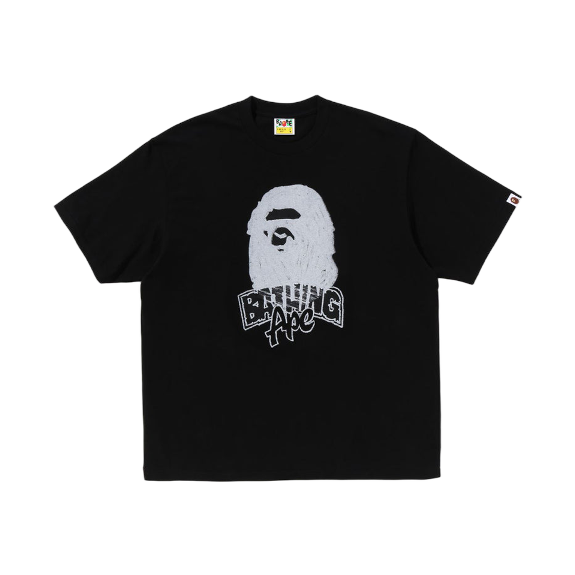 - BAPE Hand Drawn Ape Head Relaxed Fit T-Shirt Black