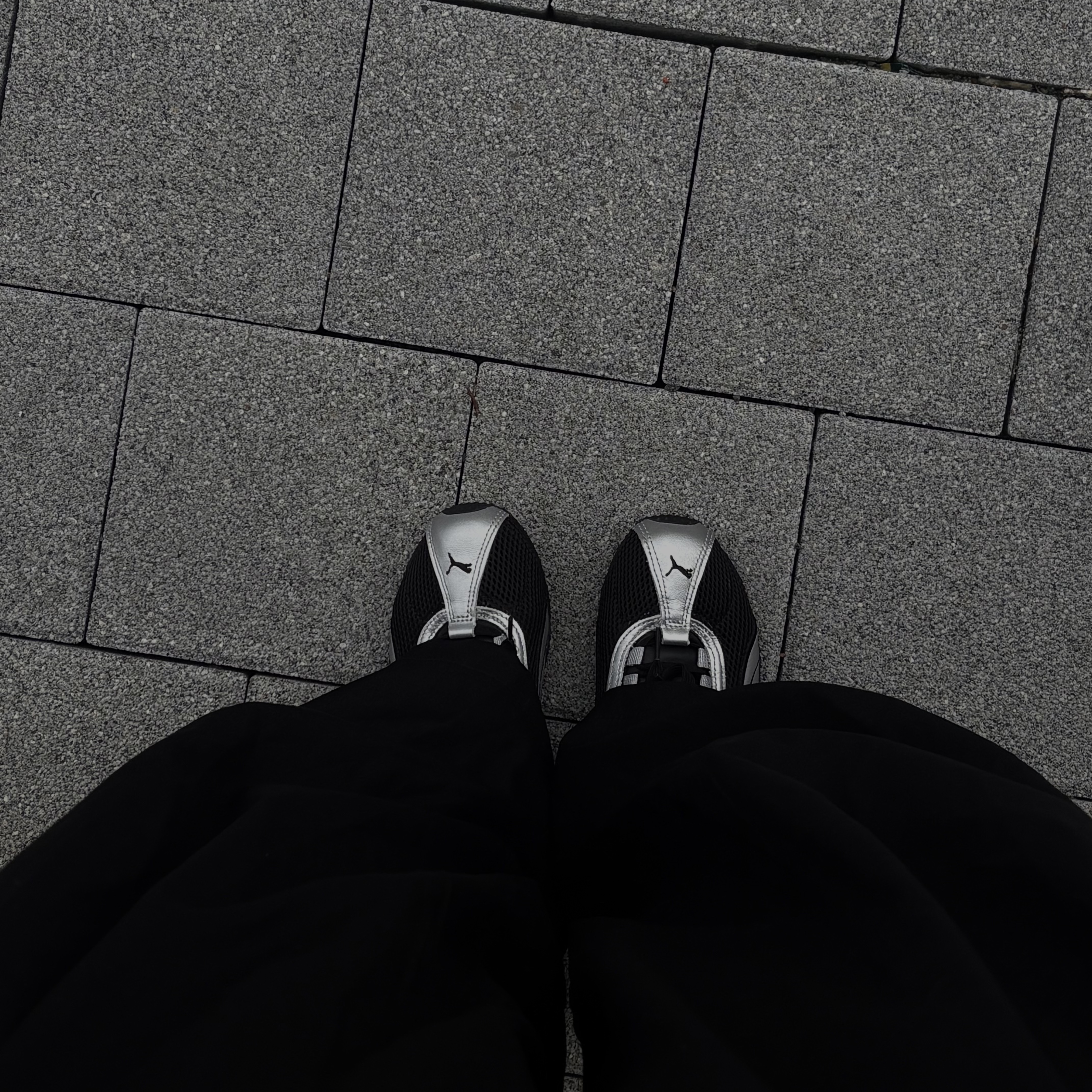 Puma H-street OG Black Silver 착용 스타일