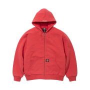 Supreme x Dickies Quilted Lined Zip Up Hooded Sweatshirt Burnt Red - 25FW