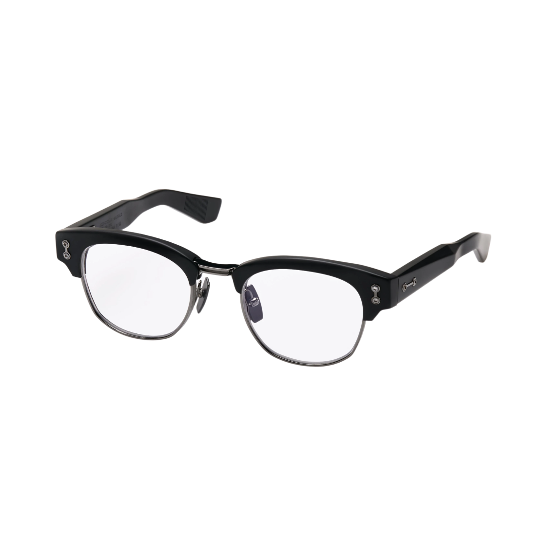 아코니 뉴턴 매트 블랙 블랙 로듐 클리어 렌즈(Akoni Newton Matte Black Black Rhodium Clear Lenses)