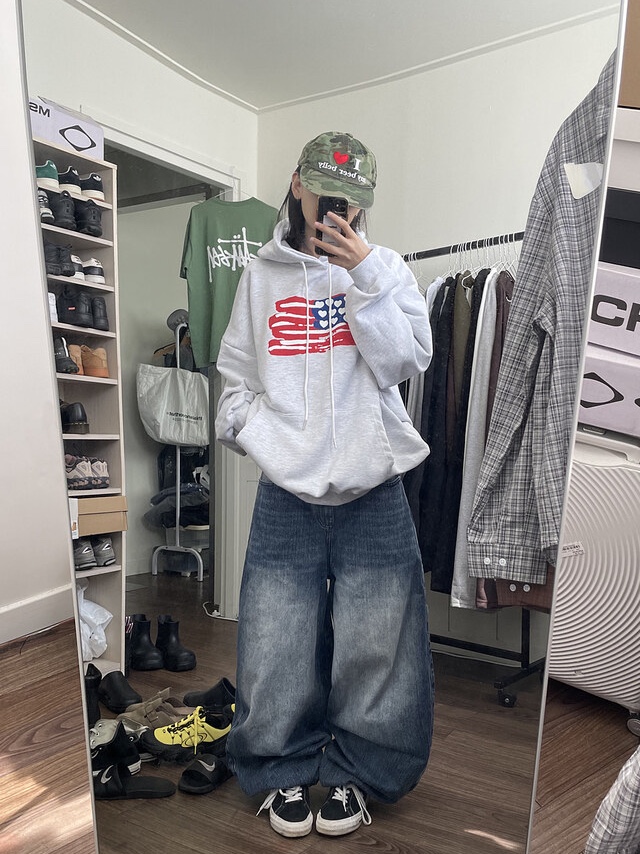 Converse One Star Pro Ox Black White 착용 스타일 - 1