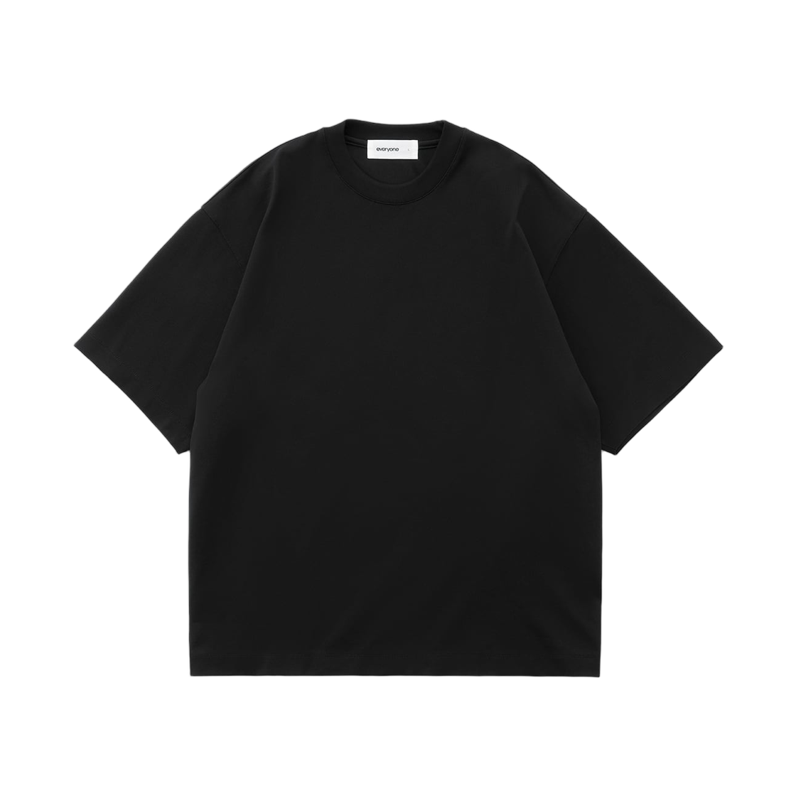 에브리원 코튼 숏슬리브 티셔츠 블랙(everyone Cotton Short Sleeve T-Shirt Black)