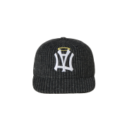 AEAE Ae Symbol Stripe Angel Wing Cap Black