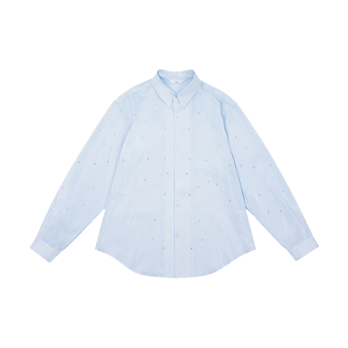 2503MLSBK3 STU Crystal Stripe Shirt Blue