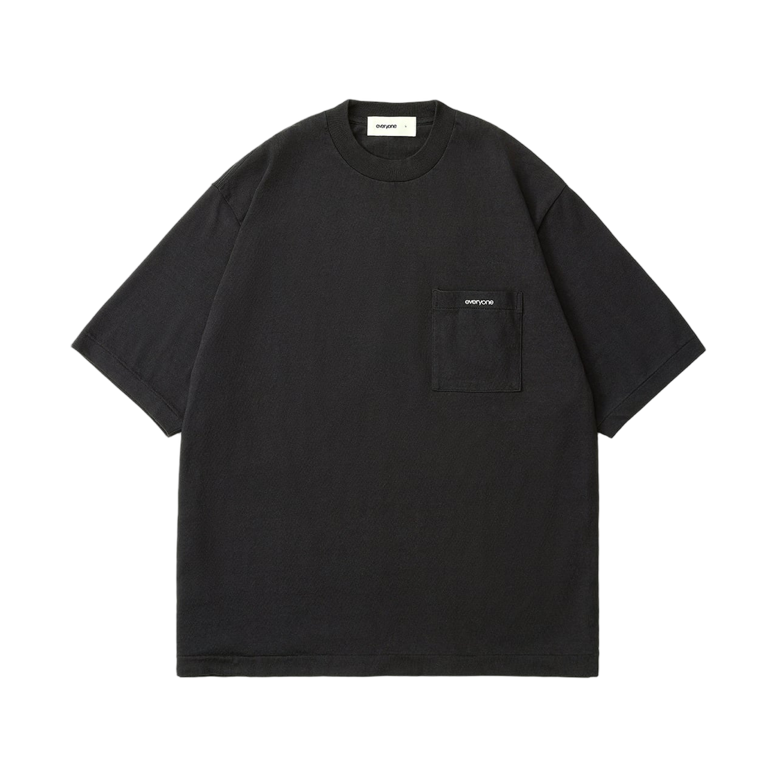 에브리원 포켓 티셔츠 블랙(everyone Pocket T-Shirt Black)