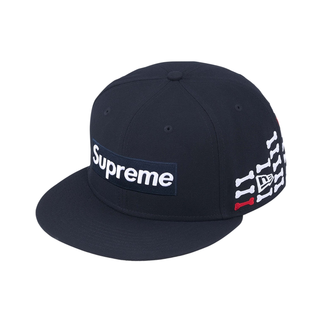 슈프림 본즈 박스로고 뉴에라 네이비 - 25FW(Supreme Bones Box Logo New Era Navy - 25FW)