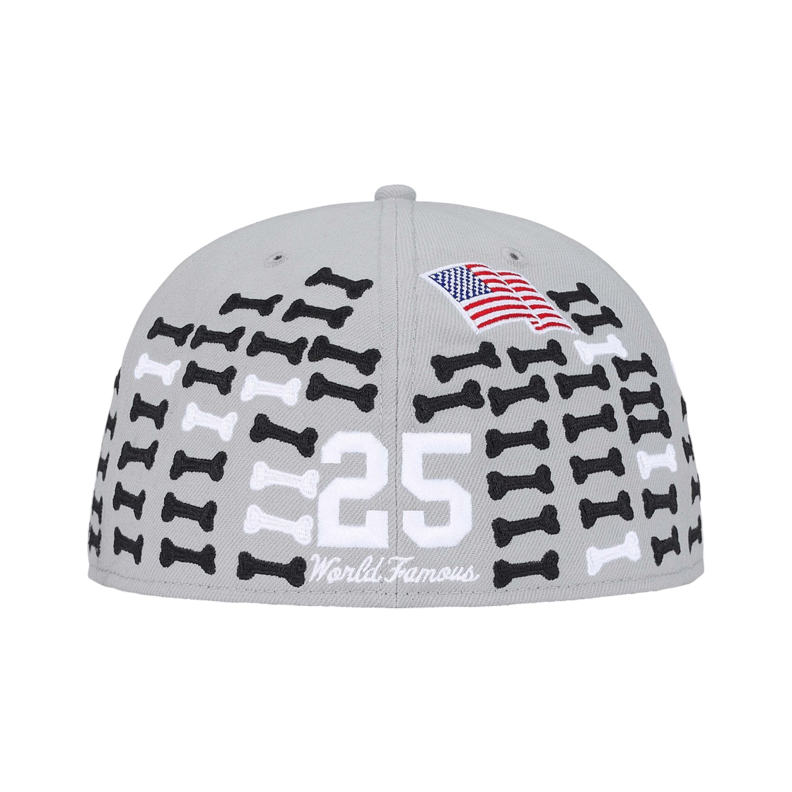 슈프림 본즈 박스로고 뉴에라 그레이 - 25FW(Supreme Bones Box Logo New Era Grey - 25FW) - 2
