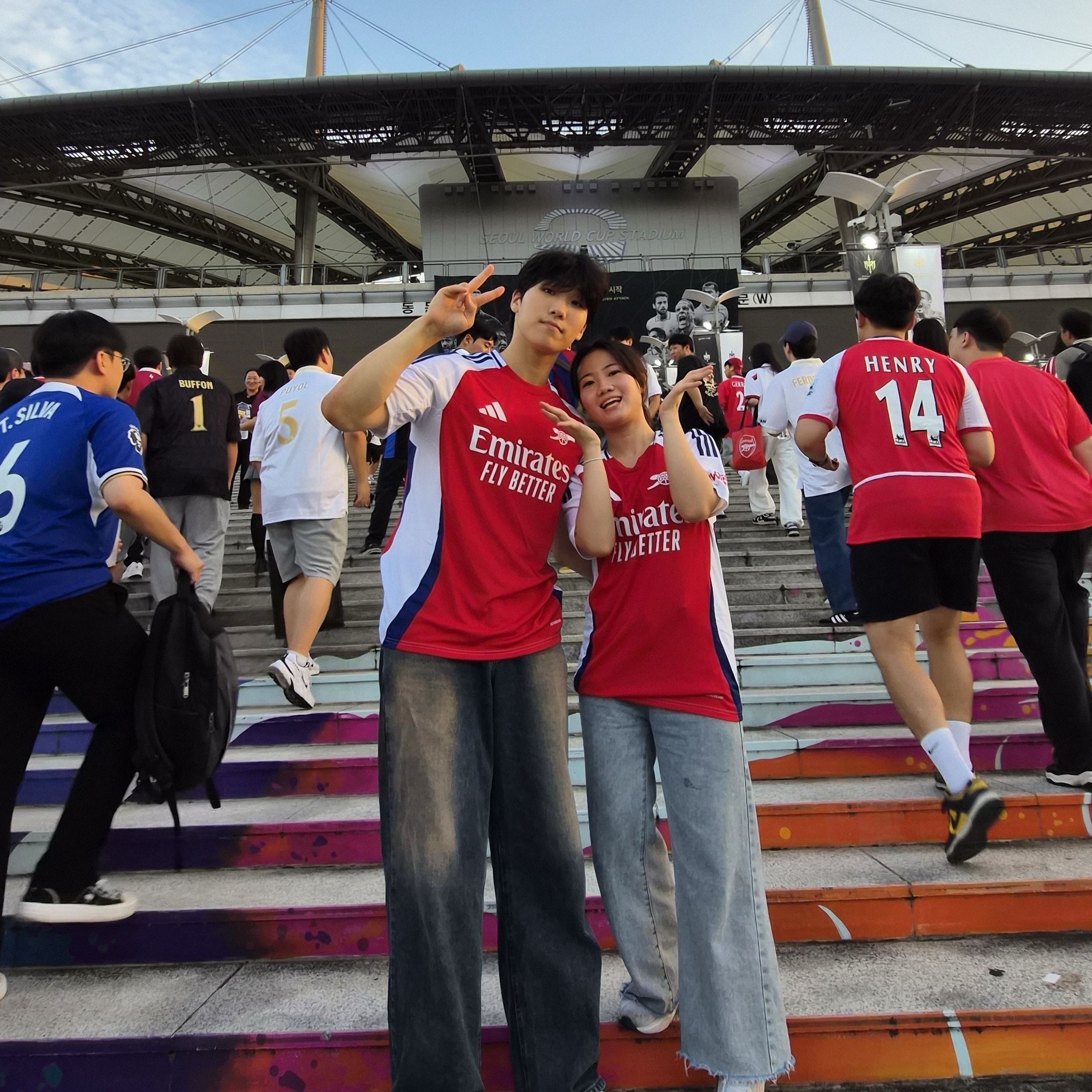 Adidas Arsenal 2024/25 Home Jersey Better Scarlet White - KR Sizing (Non Marking Ver.) 착용 스타일