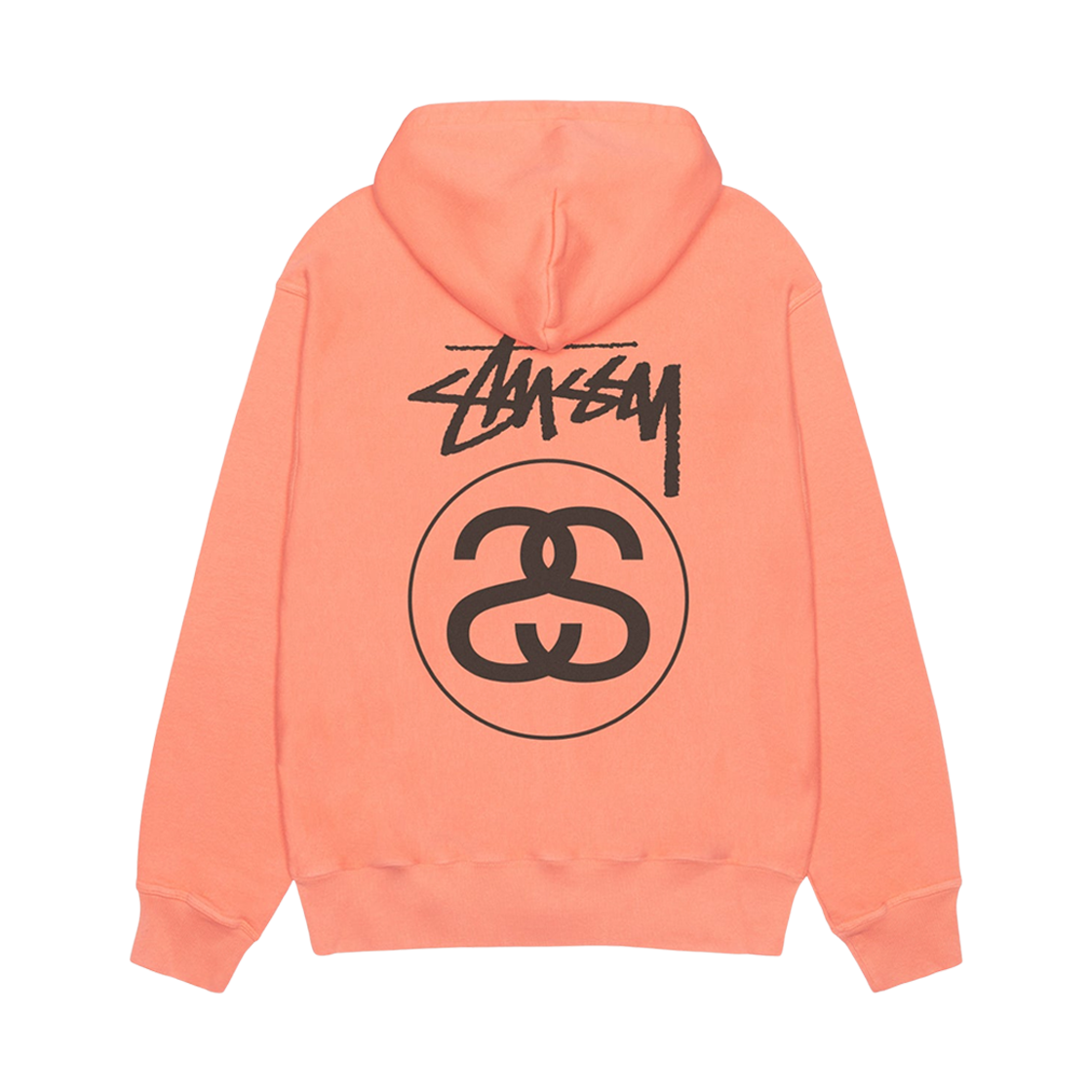 1925118 Stussy Stock Link Pigment Dyed Hoodie Sherbert