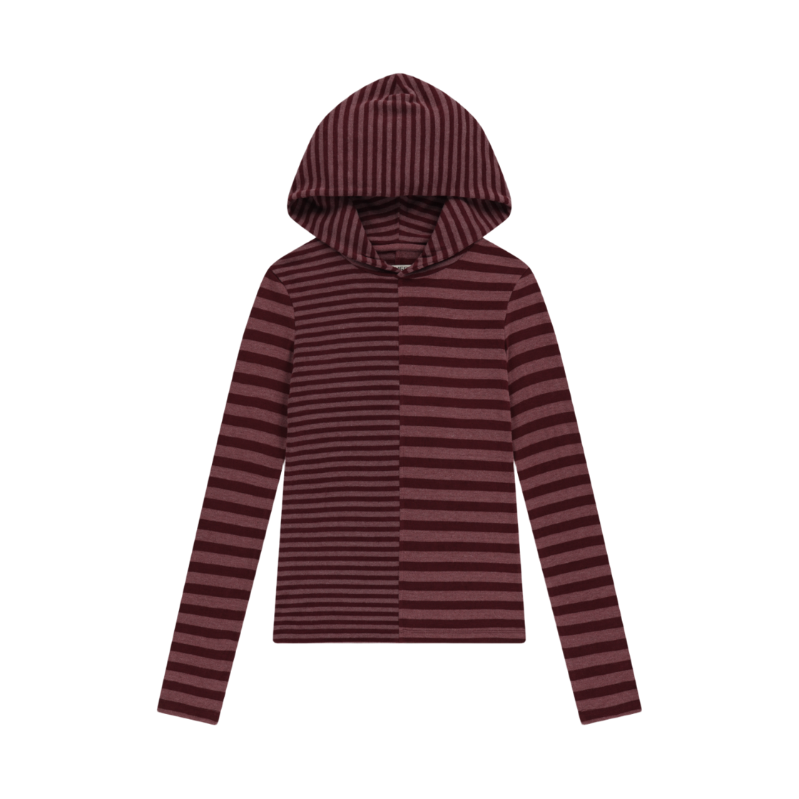 CY2503SWHO01 COYSEIO Mixed Stripe Hoodie Red