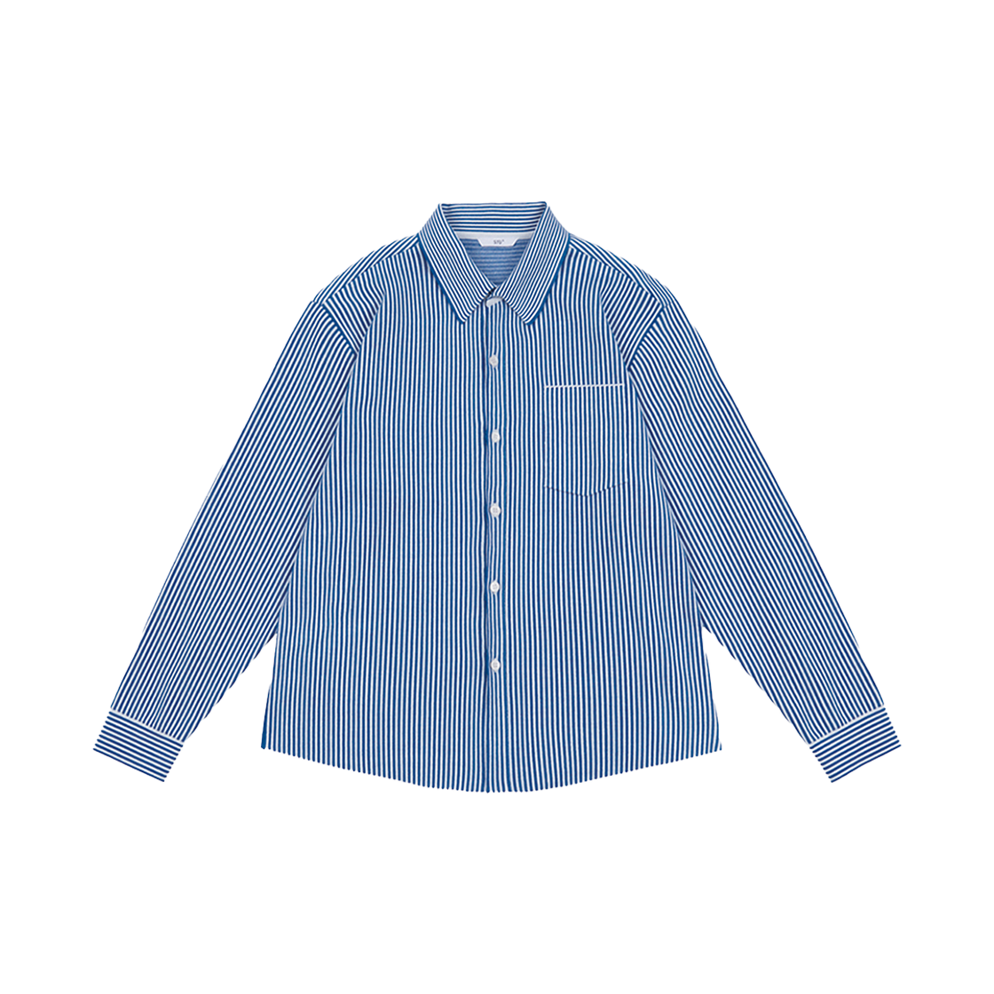 2503MKNBL2 STU Stripe Knit Shirt Blue