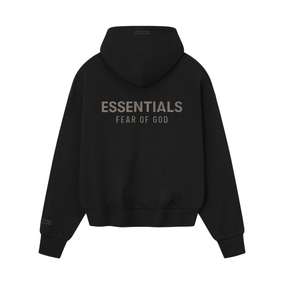- Essentials Classic Fleece Zip Up Hoodie Jet Black - 25SS