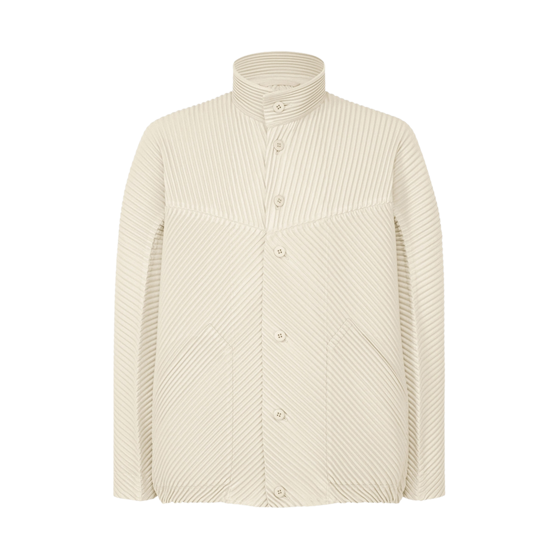 옴므 플리에 이세이 미야케 MC 셉템버 자켓 라임스톤 화이트(Homme Plisse Issey Miyake MC September Jacket Limestone White)