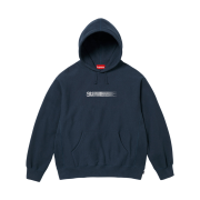 Supreme Swarovski Motion Logo Hooded Sweatshirt Navy - 25FW