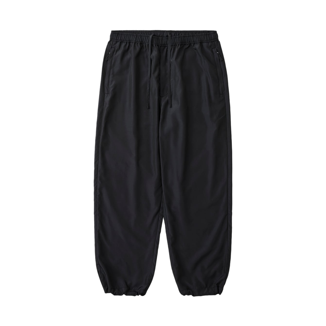 - everyone Nylon Silk Track Pants Black