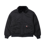 Supreme x Dickies Reversible Quilted Faux Fur Work Jacket Black - 25FW