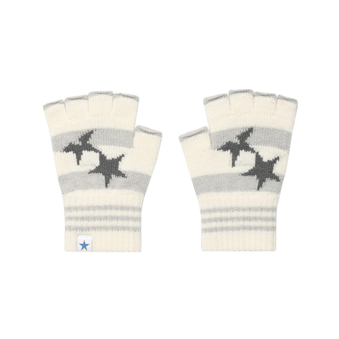 카비시 트윈 스타 핑거리스 글러브 아이보리(CAVISH Twin Star Fingerless Gloves Ivory)