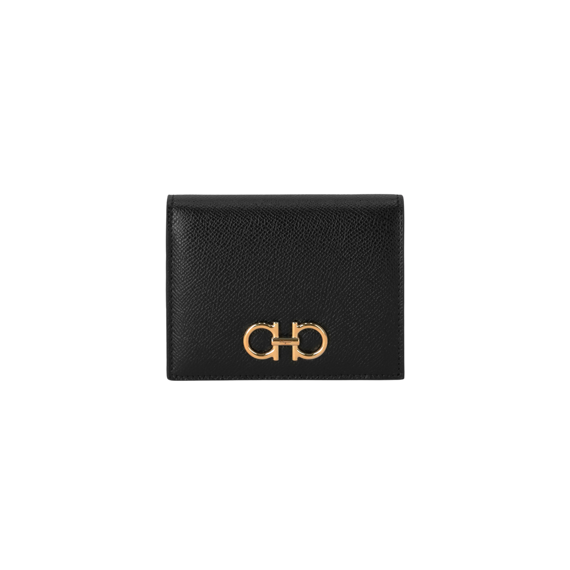 220656-772270 Ferragamo Leather Flap Wallet Black