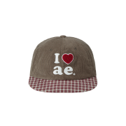 AEAE Check Ball Cap Beige