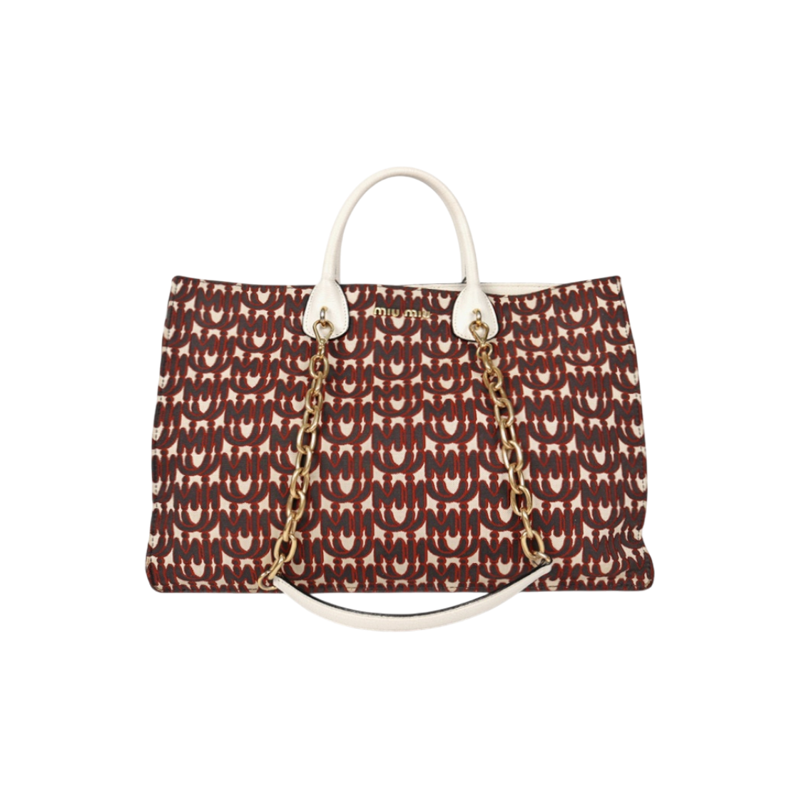 ITE8HNTO4KP3 Miu Miu Jacquard Shoulder Bag A-A20490