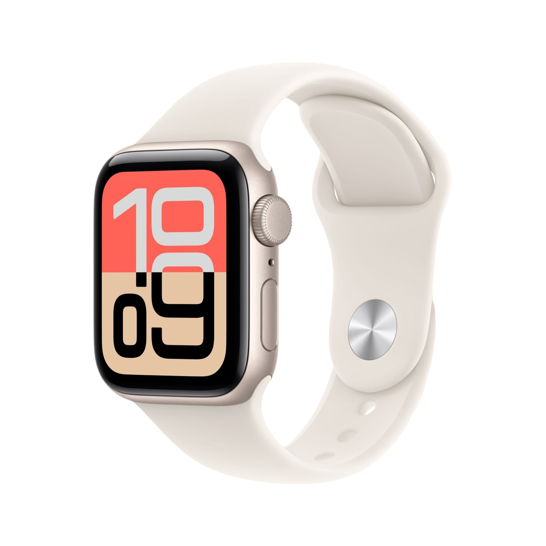 애플 워치 SE 3세대 40mm GPS 스타라이트 알루미늄 케이스 스포츠 밴드 S/M 스타라이트 (국내 정식 발매 제품)(Apple Watch Series SE 3rd 40mm GPS Starlight Aluminum Case with Sport Band S/M Starlight (Korean Ver.))