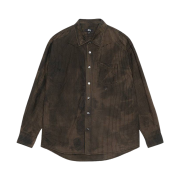 Stussy Classic LS Sprayed Shirt Tan