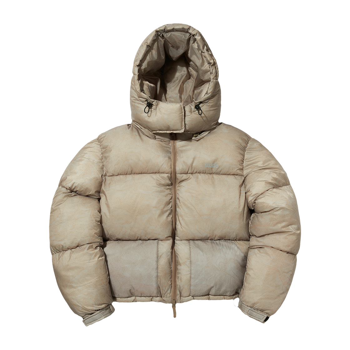 스웨이드 숏 푸퍼 자켓 베이지(Suade Short Puffer Jacket Beige)