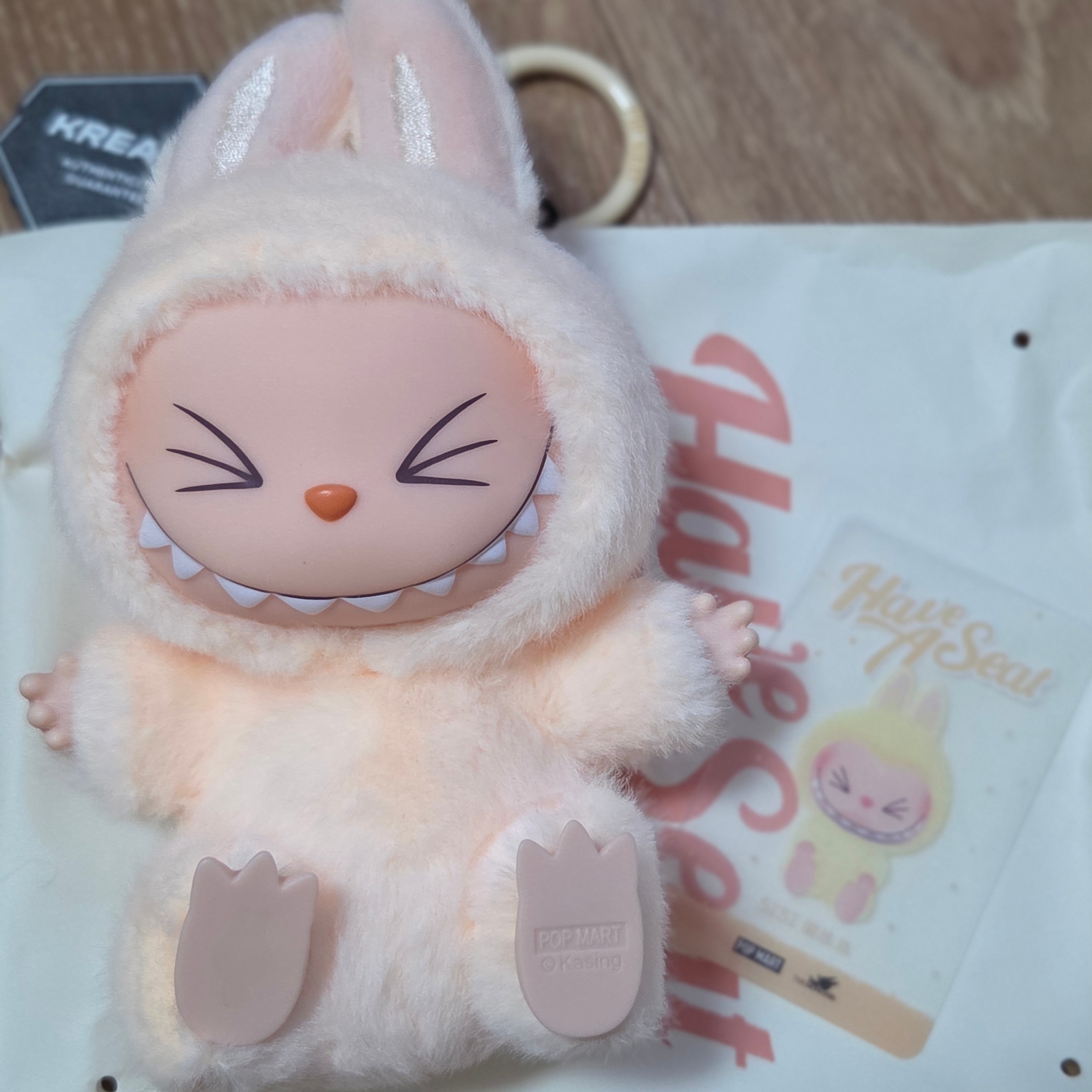Pop Mart Labubu Let's Play Together Doll Series Sisi Keyring (Opened Case) 착용 스타일