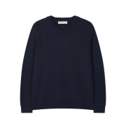 noun Layered V Neck Knit Navy