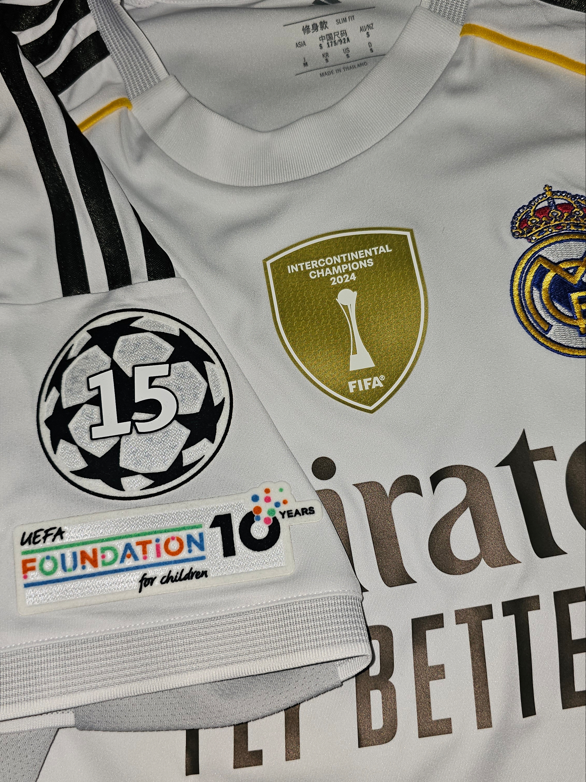 Adidas Real Madrid 2025/26 Home Jersey White - KR Sizing (Non Marking Ver.) 착용 스타일 - 2
