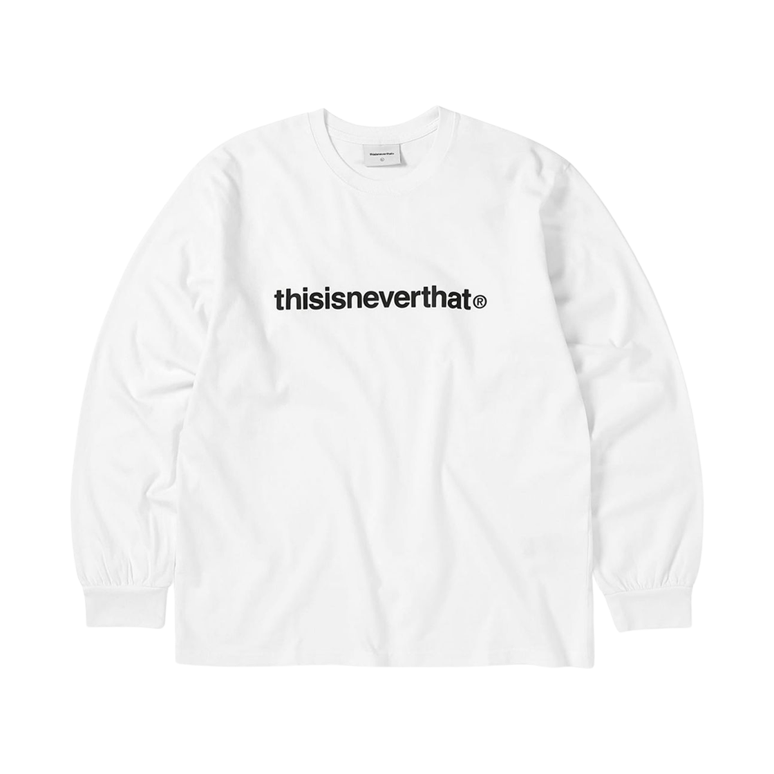 디스이즈네버댓 T 로고 롱슬리브 티셔츠 화이트