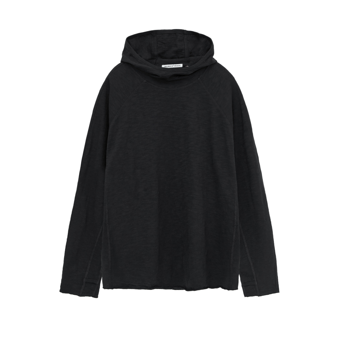 폴리테루 휴먼인덱스 휴먼 터틀 넥 후디 블랙(Polyteru Human Index Human Turtle Neck Hoodie Black)