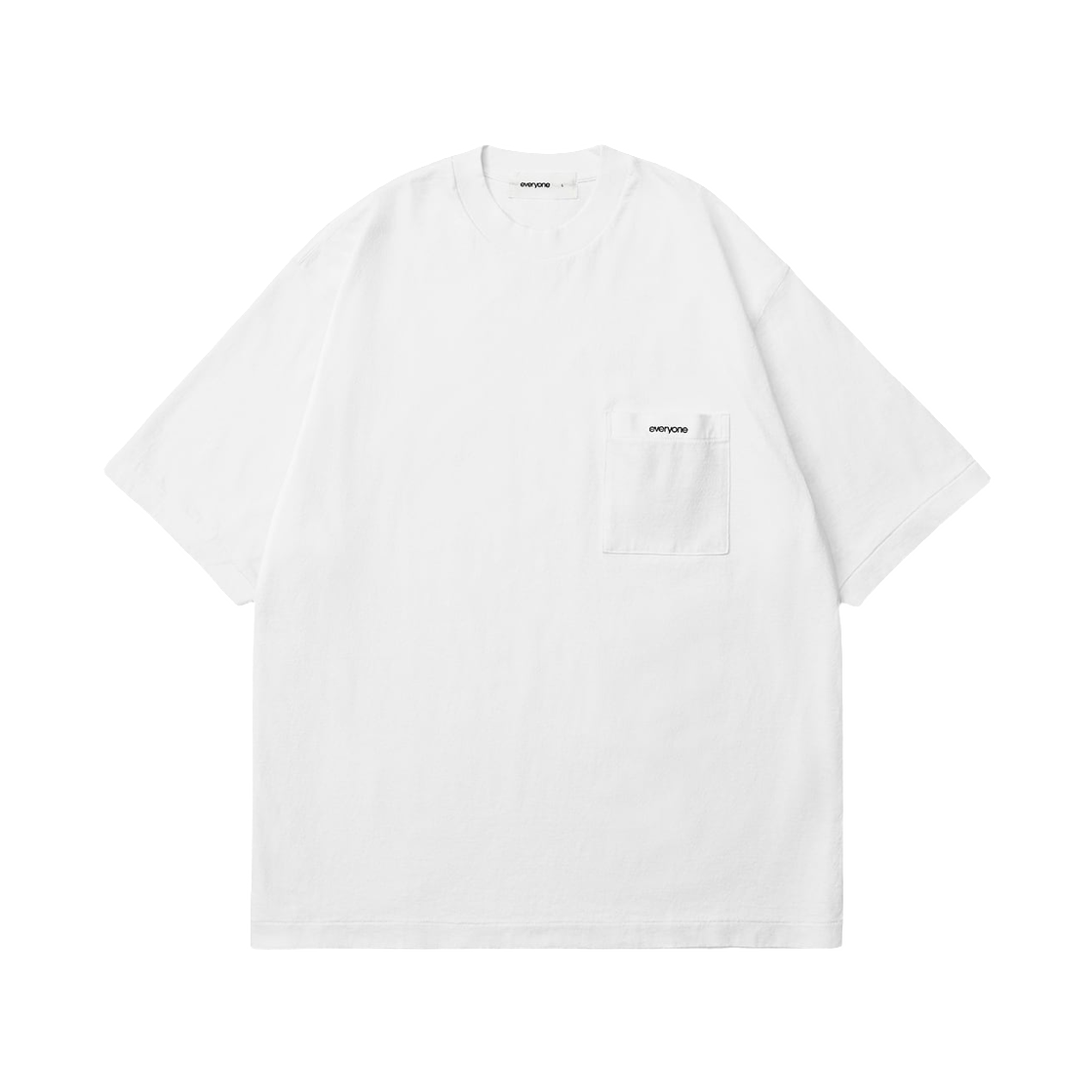 에브리원 포켓 티셔츠 화이트(everyone Pocket T-Shirt White)