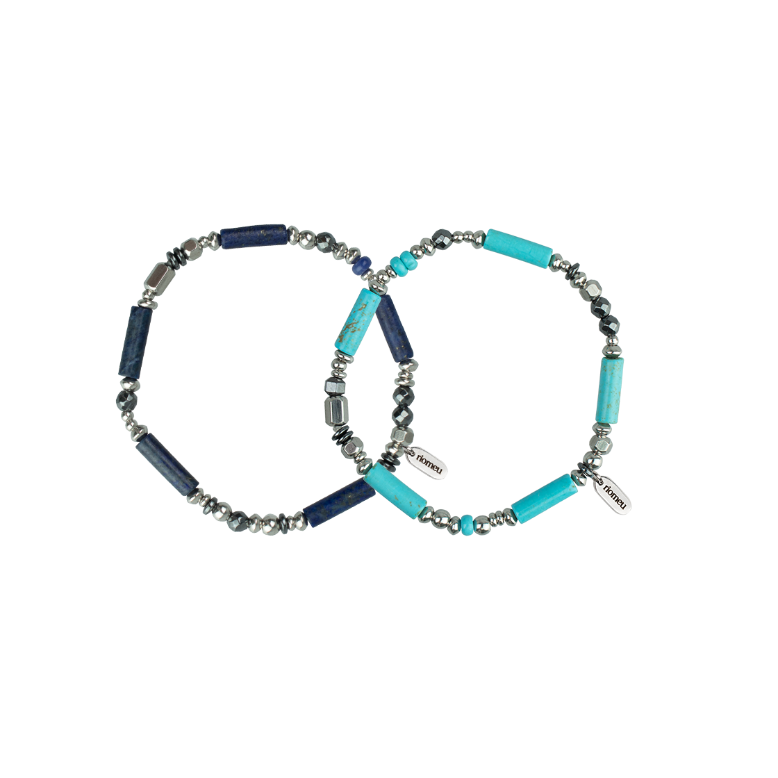 리오므 롱 드롭 바 4mm 팔찌 (2color)(Riomeu Long Drop Bar Bracelet 4mm)