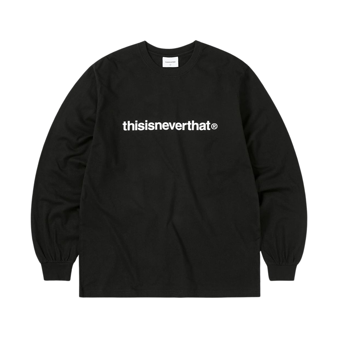 디스이즈네버댓 T-로고 롱슬리브 티셔츠 블랙(thisisneverthat T-Logo L/S T-Shirt Black)