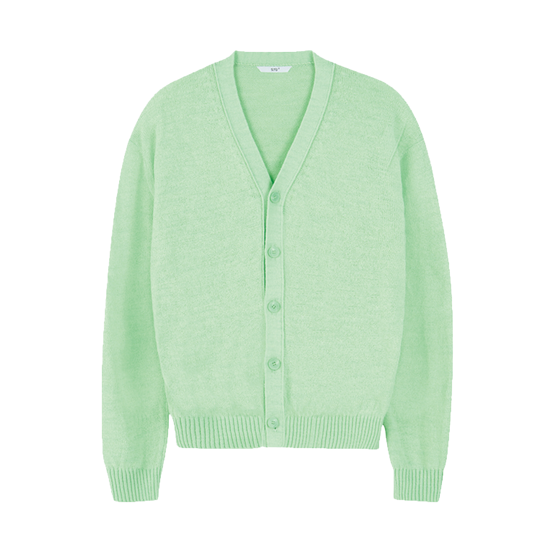 2503MKNMT2(3) STU V-neck Light Cardigan Mint