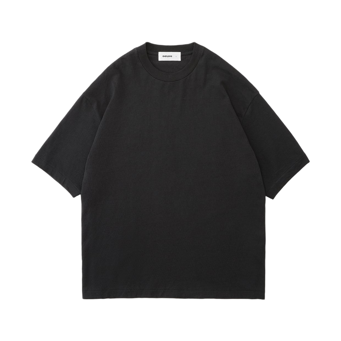 에브리원 아메리칸 코튼 티셔츠 블랙(everyone American Cotton T-Shirt Black)