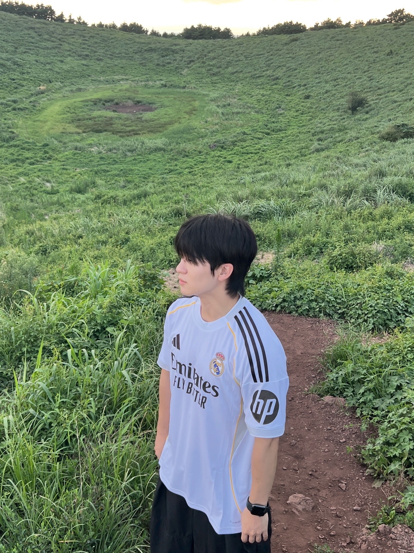 Adidas Real Madrid 2025/26 Home Jersey White - KR Sizing (Non Marking Ver.) 착용 스타일