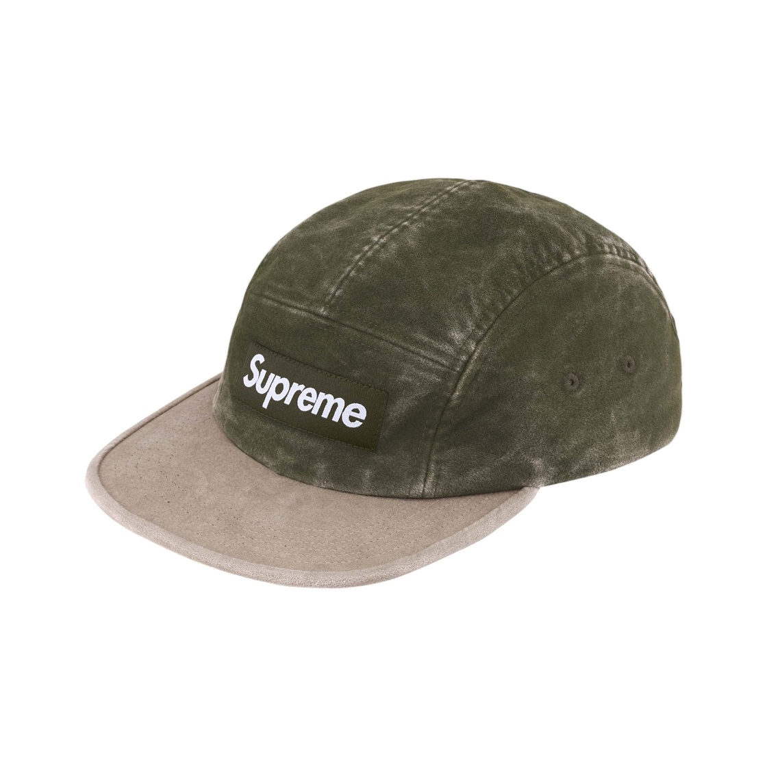 슈프림 투톤 몰스킨 캠프캡 다크 올리브 - 25FW